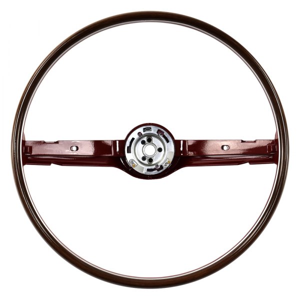 ACP® - 2-Spoke Deluxe Woodgrain Red Steering Wheel