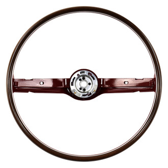 ACP® - 2-Spoke Deluxe Woodgrain Red Steering Wheel
