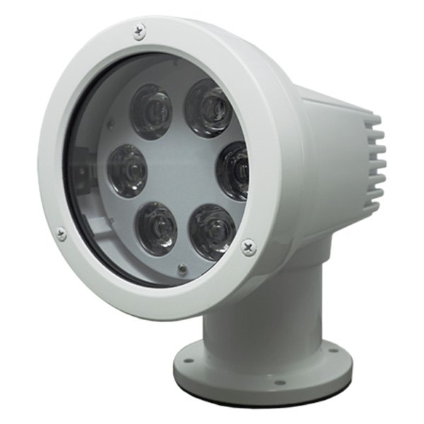 ACR® - RCL50 12/24 V DC 518 Die-Cast Aluminum White Pedestal Mount 6 LED High Intensity Search Light with Remote Control