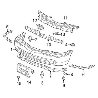 Acura OE - Front Bumper - Bumper & Components