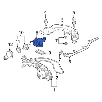 Acura OE - Upper Engine Coolant Thermostat Housing