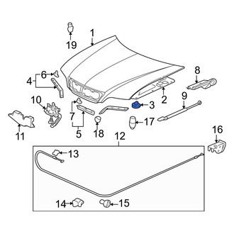 Acura OE - Hood Insulation Pad Clip