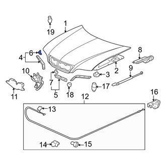 Acura OE - Hood Seal Clip