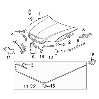 Acura OE - Hood & Grille - Hood & Components