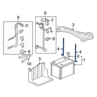 Acura OE - Battery Hold Down Stud