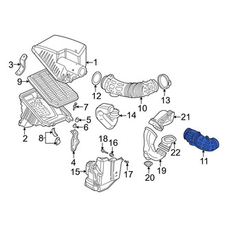 Acura OE - Center Engine Air Intake Hose