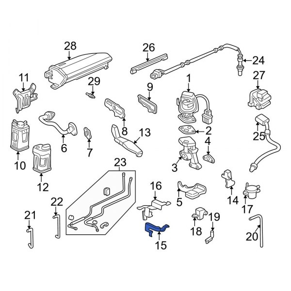 Vapor Canister Purge Solenoid Bracket