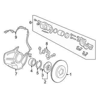 Acura OE - Front Suspension - Brake Components