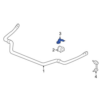 Acura OE - Front Suspension Stabilizer Bar Bracket