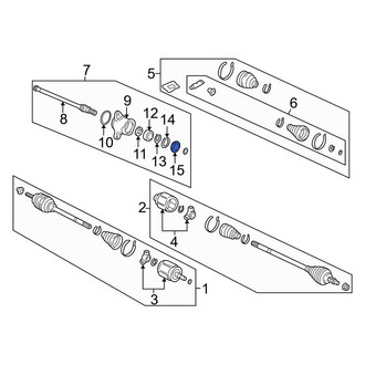 Acura OE - CV Axle Shaft Carrier Bearing Seal