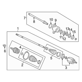 Acura OE - Front Suspension - Drive Axles