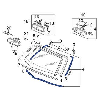 Acura OE - Front Lower Windshield Seal