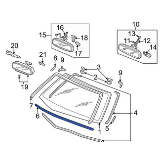 Acura OE - Lower Windshield Seal