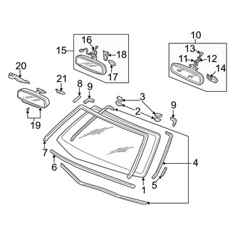 Acura OE - Windshield - Reveal Moldings