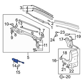 Acura OE - Wiper Motor