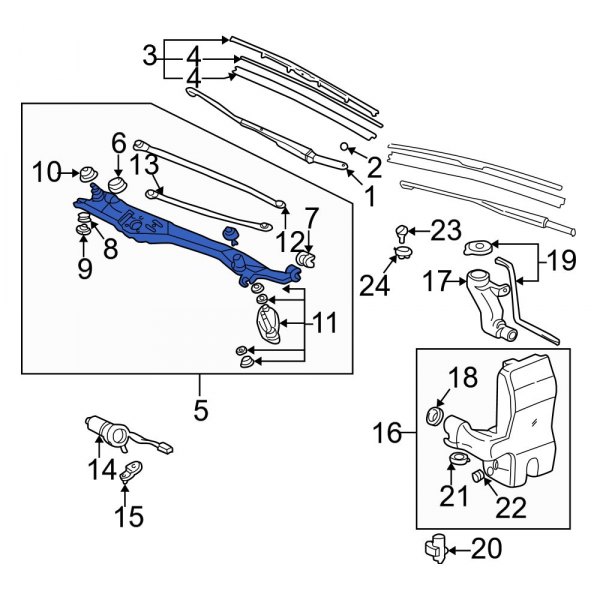 Windshield Wiper Linkage