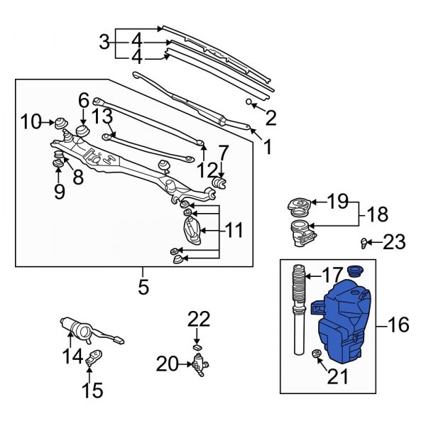 Washer Fluid Reservoir