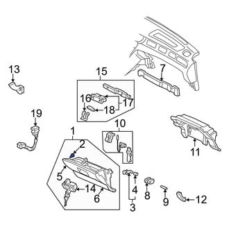 Acura OE - Front Glove Box Door Hinge