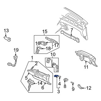Acura OE - Front Glove Box Door Bumper