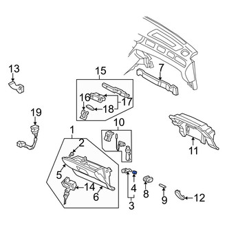 Acura OE - Front Glove Box Door Hinge