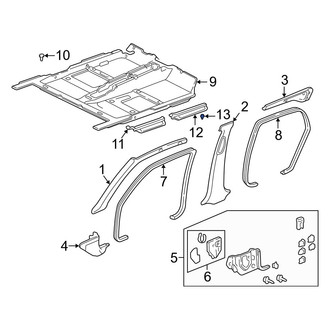 Acura OE - Door Sill Plate Clip