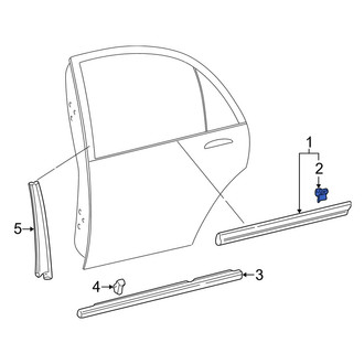 Acura OE - Rear Door Molding Clip
