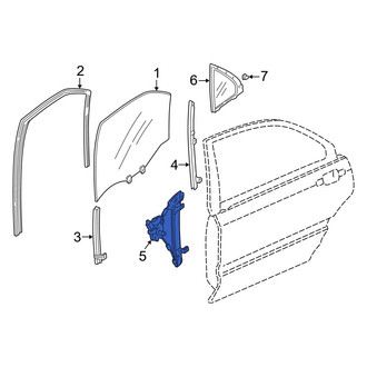 Acura OE - Rear Left Window Regulator