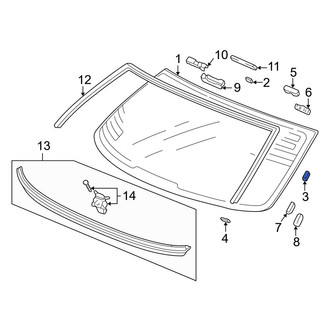 Acura OE - Back Glass Spacer