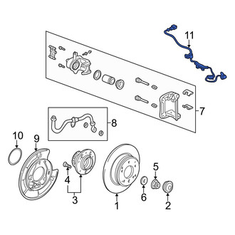 Acura OE - Rear Right ABS Wheel Speed Sensor