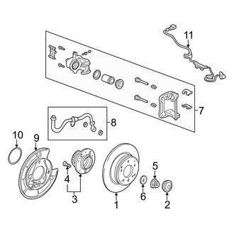 Acura OE - Rear Suspension - Brake Components (Premium)