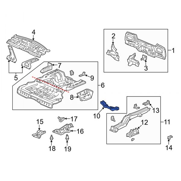 Floor Pan Crossmember