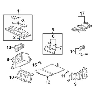 Acura OE - Package Tray Trim Clip