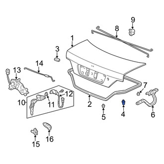 Acura OE - Front Hood Stop Buffer
