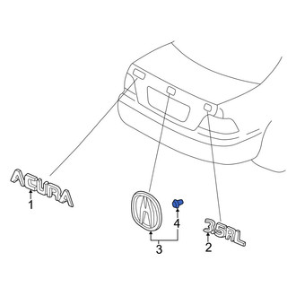 Acura OE - Deck Lid Emblem Clip
