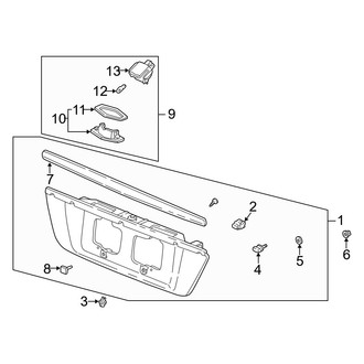 Acura OE - Rear Lamps - License Lamps