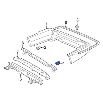 Acura OE - Rear Bumper Cover Spacer