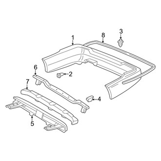 Acura OE - Rear Bumper - Bumper & Components