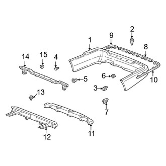 Acura OE - Rear Bumper - Bumper & Components