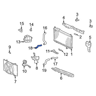 Acura OE - Upper Radiator Coolant Hose
