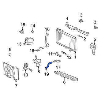Acura OE - Upper Radiator Coolant Hose