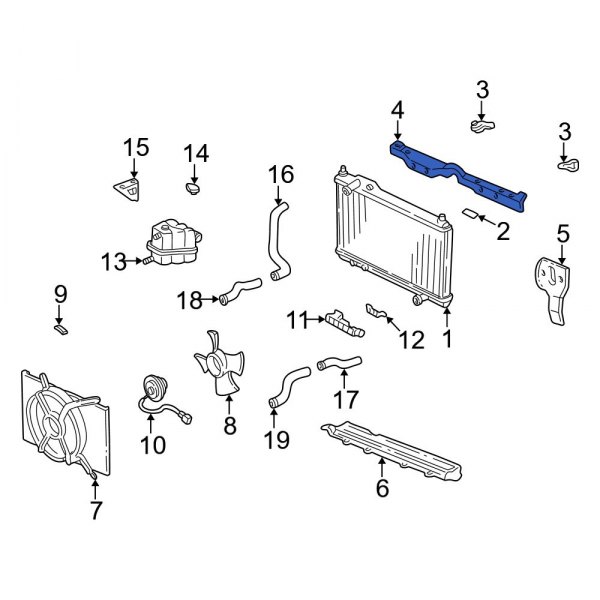 Radiator Support Tie Bar