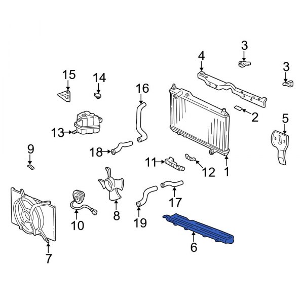 Radiator Support Tie Bar