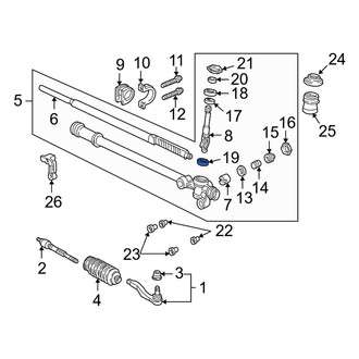 Acura OE - Steering Gear Input Shaft Bearing