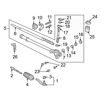 Acura OE - Steering Gear & Linkage (Manual Steering)