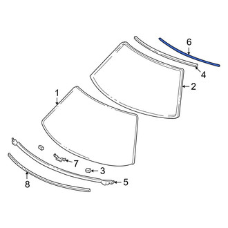 Acura OE - Upper Windshield Molding Clip