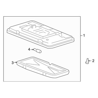 Acura OE - Overhead Console (Open Roof), (T)