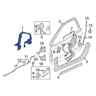 Acura OE - Front Left Window Regulator