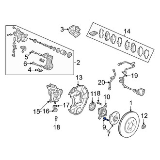 Acura OE - Rear Wheel Lug Stud