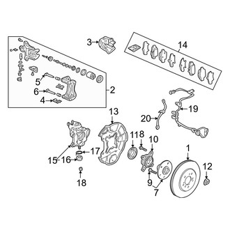 Acura OE - Rear Suspension - Brake Components