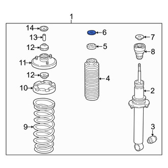 Acura OE - Front Suspension Strut Mount Reinforcement